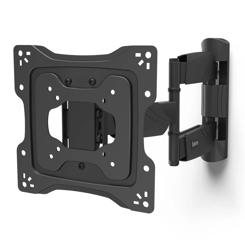 Hama TV Wall Mount 19 to 48 Inches 10 Year Guarantee (Tilting, Swivelling, Anti-Theft Device, Wall TV Mount for VESA Max 200 x 200, 25 kg Max) Black