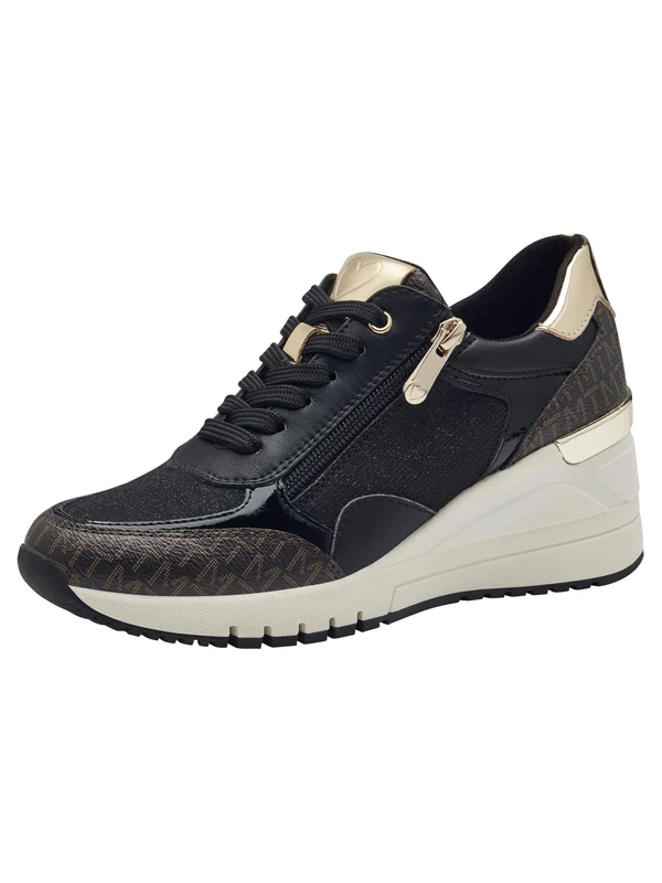 MARCO TOZZI Women's 2-23723-41 Trainers, Black Comb 1, 6 UK