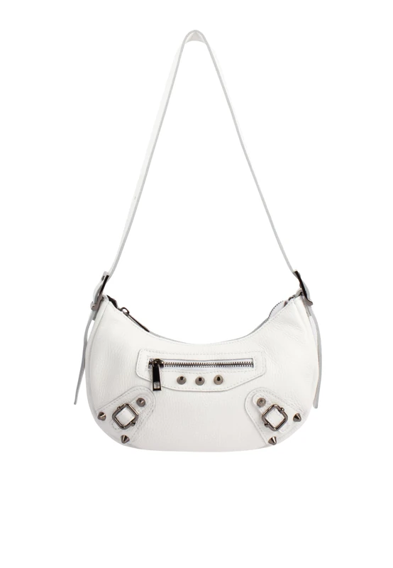 nelice Women's Leather Shoulder Bag, White, One Size
