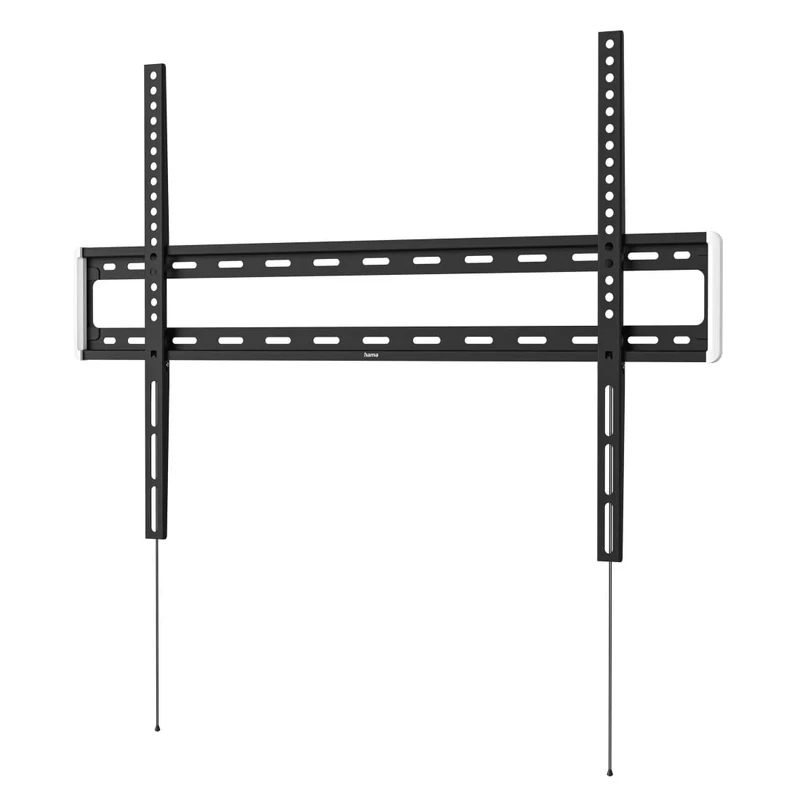 Hama Fixed TV Wall Mount for 10 Year Guarantee (Extra-Flat TV Wall Mount, 75 kg Max, Robust, for LCD/LED/OLED/Plasma Screens from 81 cm to 191 cm (32 to 75 "), VESA Max 400 x 400) Black