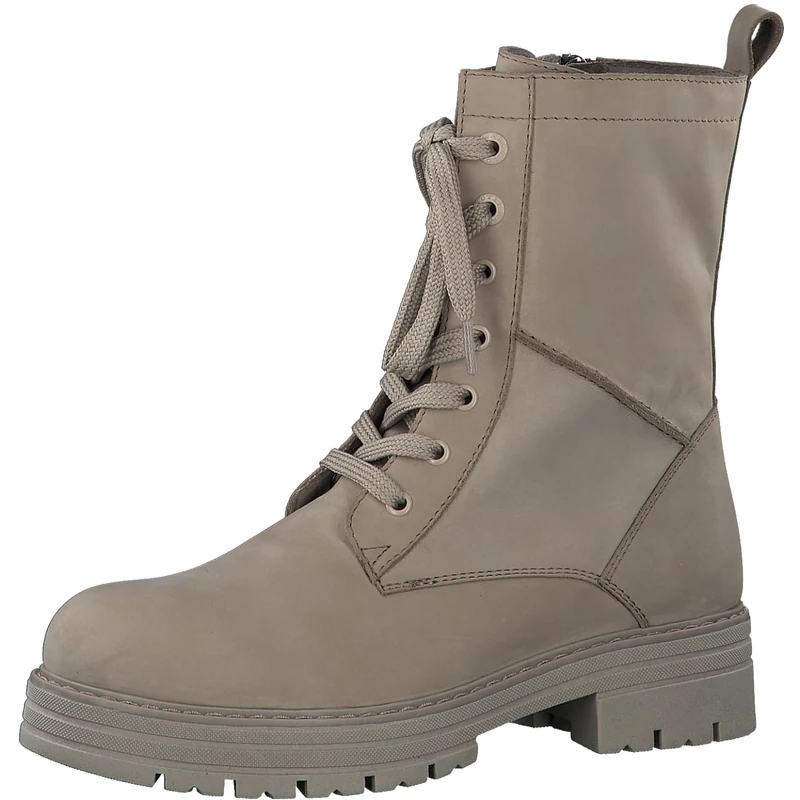 MARCO TOZZI Women's Laced Bootie 2-25286-43 Half Length Boots, Taupe nubuck, 7 UK