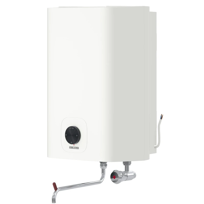 STIEBEL ELTRON Small vented Electric Water Heater SNO 10 Plus (GB), Water Heater Over Sink 10 l, Very Compact, 2 kW, White, 204984
