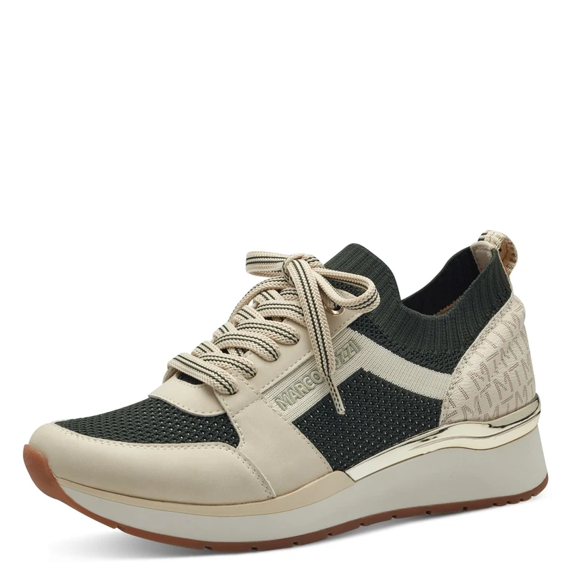 Marco Tozzi Women's Laced 2-23716-43 Trainers, Cream Forest, 8 UK