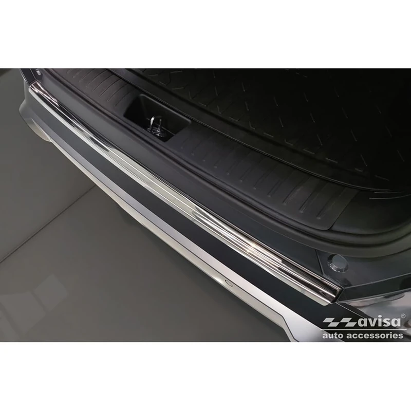 Avisa Stainless Steel Rear bumper protector compatible with Hyundai Kona II (SX2) excl. N-Line 2023- - Image 1
