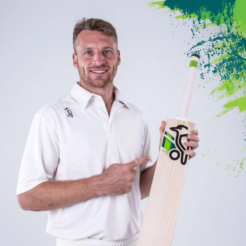 Kookaburra Jos Buttler Replica Cricket Bat SH, Lime - Image 1