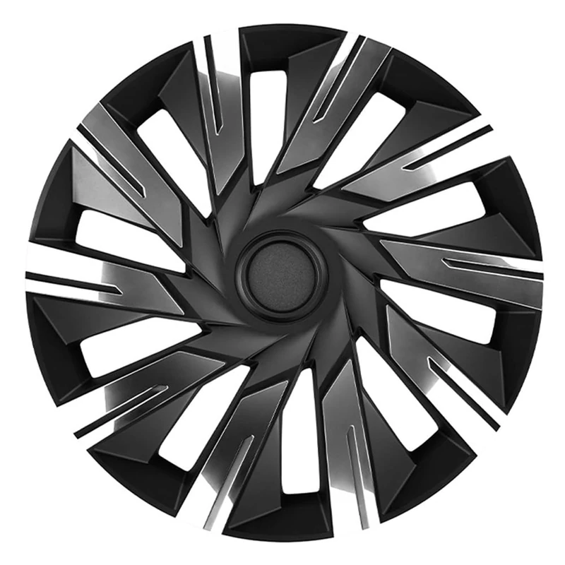 J-Tec Set of 4 wheel covers Tecna 15-inch chrome/black - Image 1