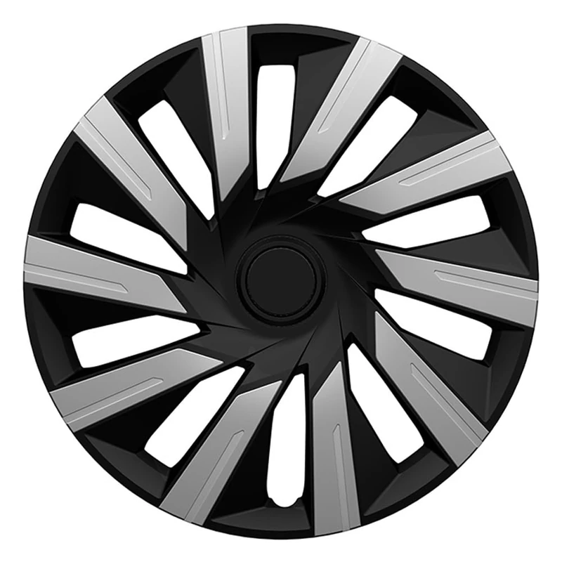 J-Tec Set of 4 wheel covers Tecna 15-inch silver/black