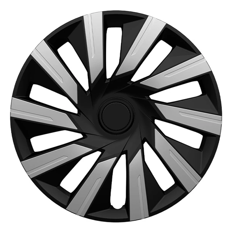 J-Tec Set wheel covers Tecna 14-inch silver/black