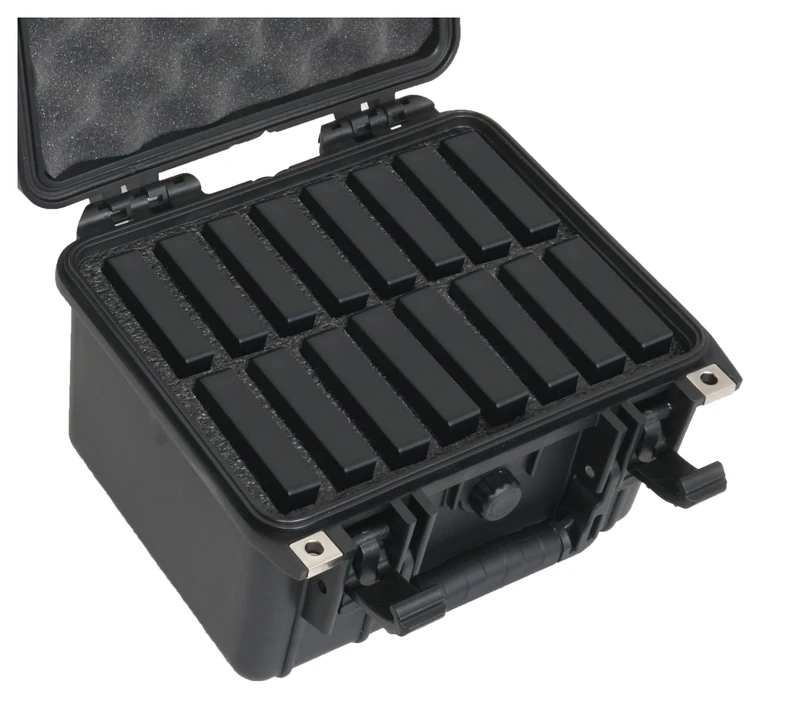 Case Club Fits 16 Seagate STGX Model Hard Drives in Hard-Shell Protective Case - Pressure Valve, Folding Handle, Waterproof, Crushproof