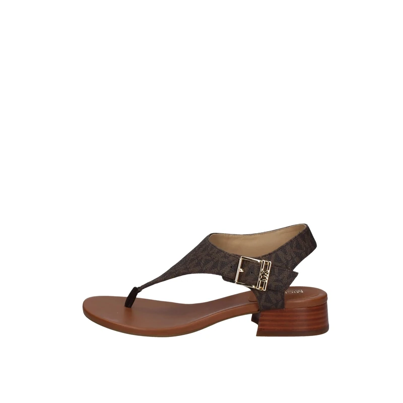 Michael Kors Women's Robyn Flex Thong Flat Sandal, Brown, 3.5 UK