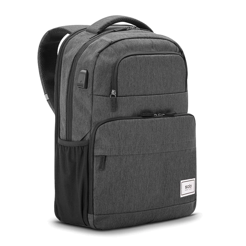 Solo New York Unisex's Re:Discover Laptop Backpack, Grey, Fits up to 15.6"