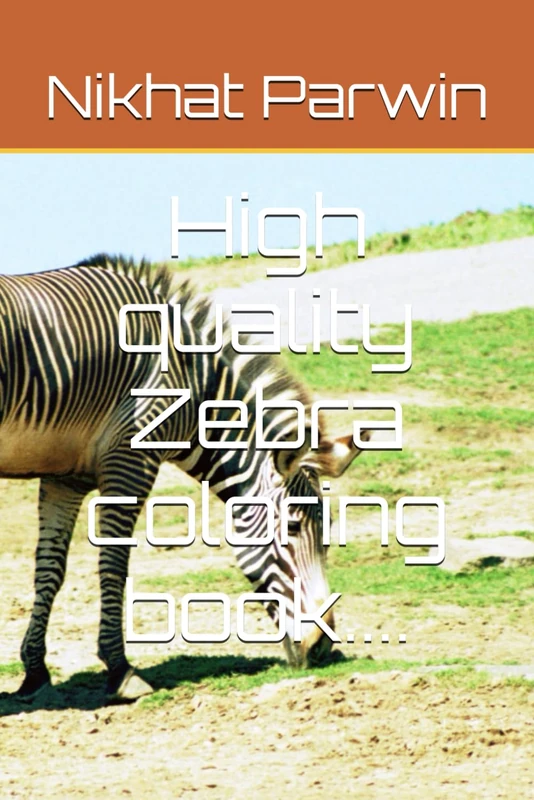 High quality Zebra coloring book....