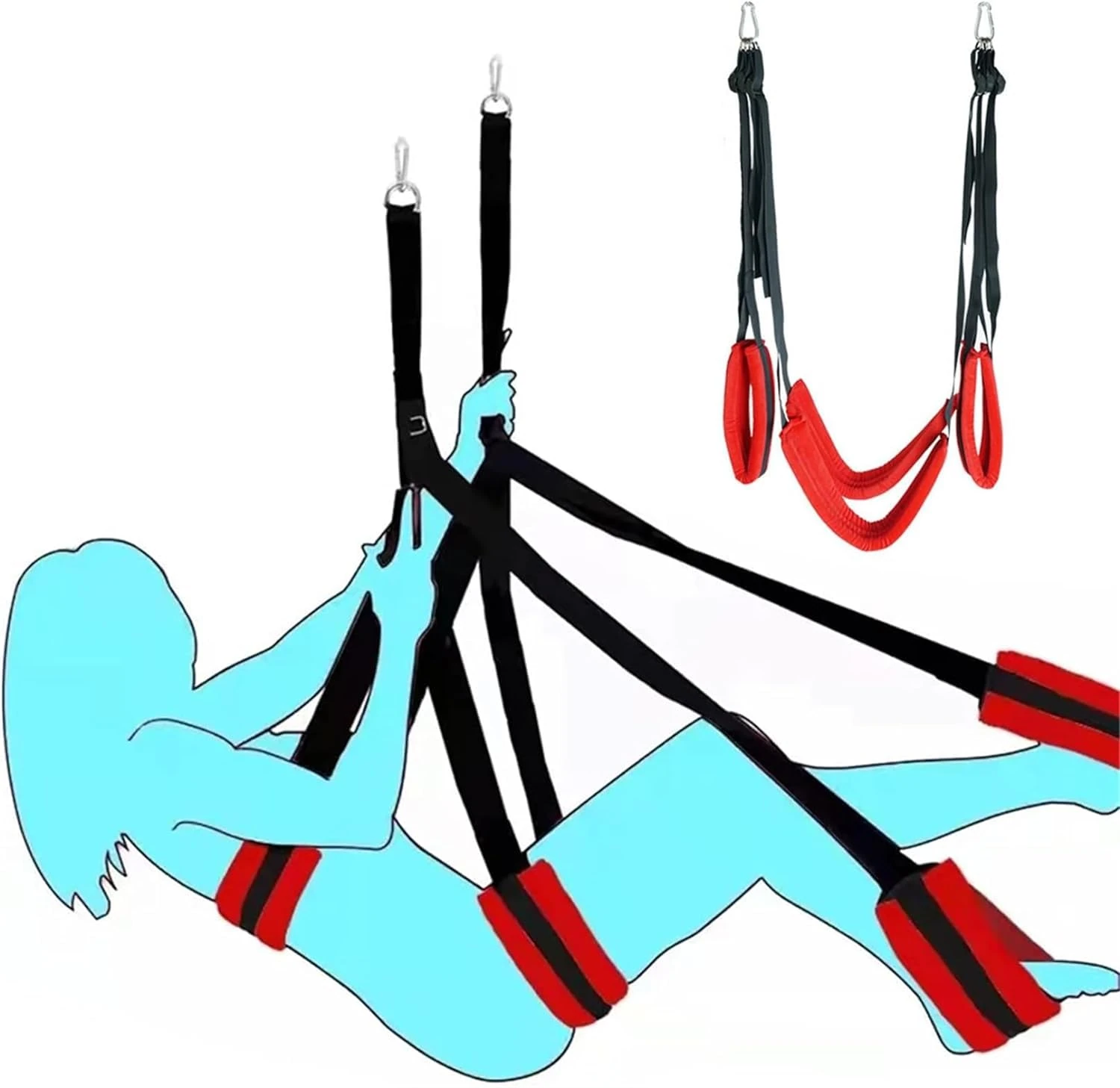 Love Swing for Couples Adults BDSM Swing Seat Indoor for Free Standing Swings for Adults Bondage Set SM Sex Toys Flirt for Bedroom Extreme Love Play Fetish Cosplay for 80kg