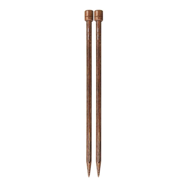 Pony Perfect Single Pointed Wooden Needles 35cm 11mm - 1pc