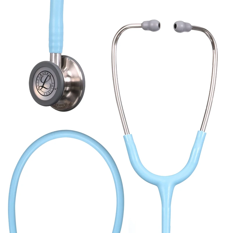 3M Littmann Classic III Monitoring Stethoscope, Stainless-finish Chestpiece, Marine Blue Satin-Finish Tube, 27 inch, 5912C