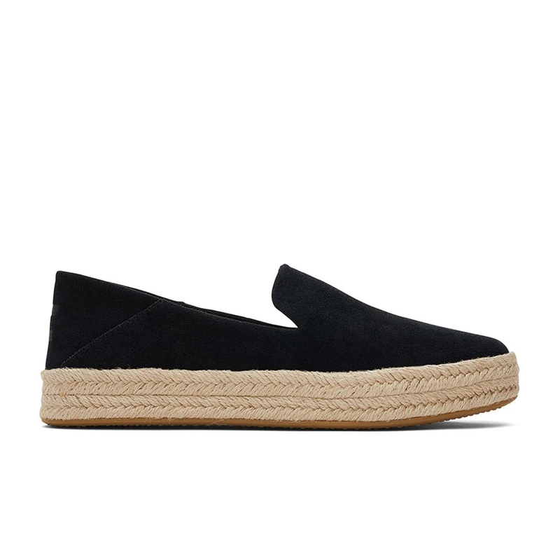 Toms Carolina_Black, Women's Trainers, Black/White, 5 UK