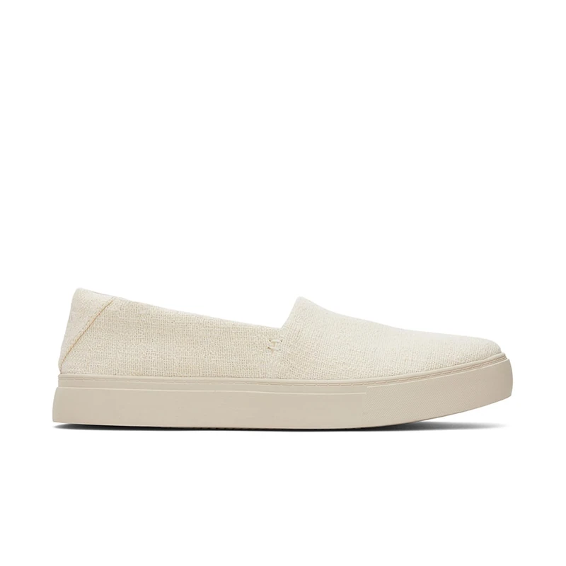 TOMS Women's Kameron Slip On Slip-On Sneaker, Natural Two Tone Slub, 4 UK