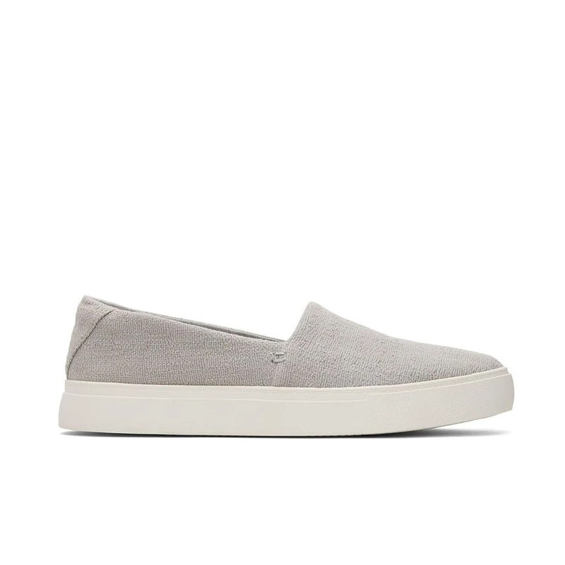 TOMS Women's Kameron Slip On Lace-Up Sneaker, Drizzle Grey Two Tone Slub, 9 UK