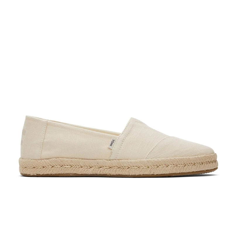 TOMS Women's Alpargata Rope 2.0 Espadrille, Natural Recycled Cotton Slubby, 4.5 UK