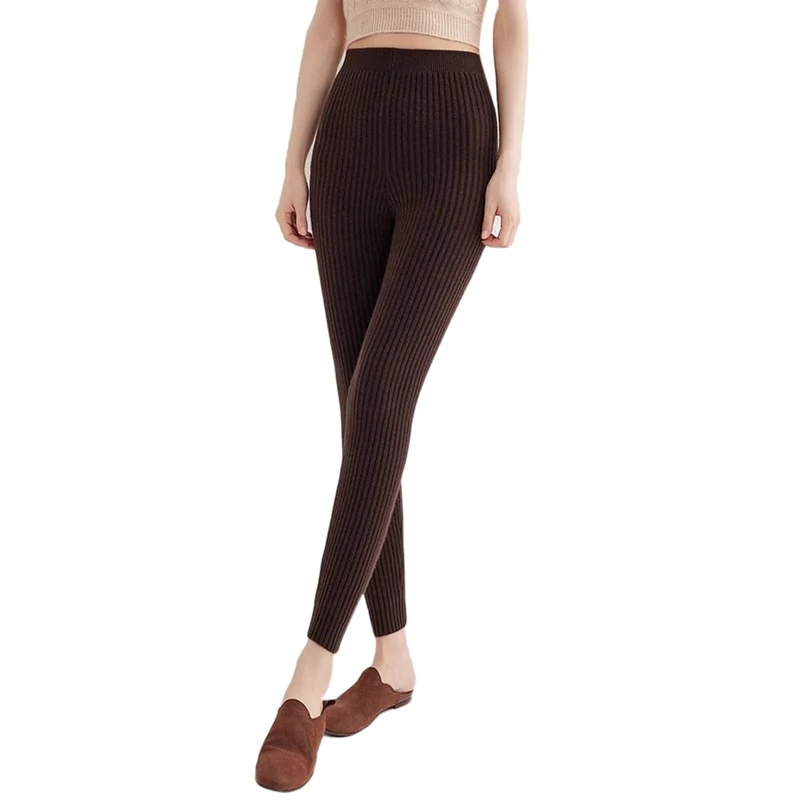 ZMNKH 100% Cashmere Womens Thermal Leggings,High Waisted Long Johns for Ladies,Winter Thermal Bottoms Pants for Walking Skiing Hiking and Daily Wear, Women