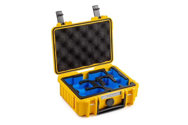 B&W International B&W Outdoor Transport Case for DJI Osmo Pocket 3 Creative Combo - Type 500 Yellow - Waterproof According to IP67 Certification, Dustproof, Shatterproof and Indestructible