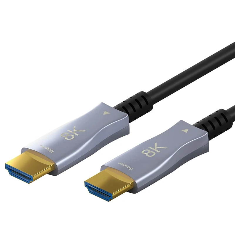 Goobay 65563 HDMI Cable 2.1 (AOC) 70 m / 8 K 60 Hz and 4 K 120 Hz Fibre Optic/Optical HDMI for HDTV, Projector, Projector, Monitor etc.