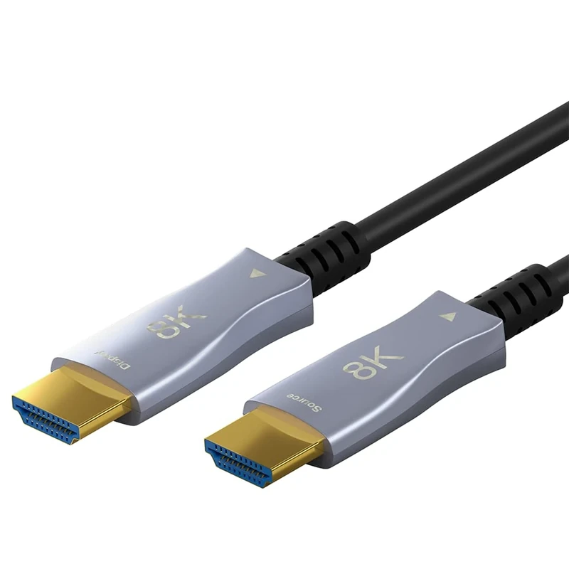 Goobay 65558 Ultra High-Speed Hybrid Optical Cable HDMI/High Speed Cable with 8K @ 60Hz and 4K @ 120Hz / 48Gbps, ARC (Audio Return Channel), HDCP / 10m