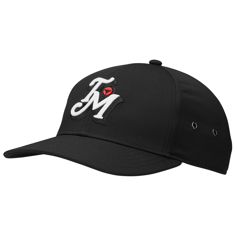 TaylorMade Golf Men's Metal Eyelit Hat, Black, One Size