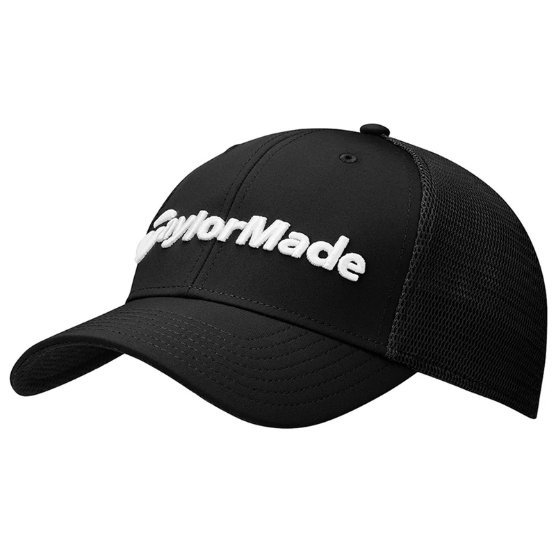 TaylorMade Golf Men's Cage Hat, Black, One Size