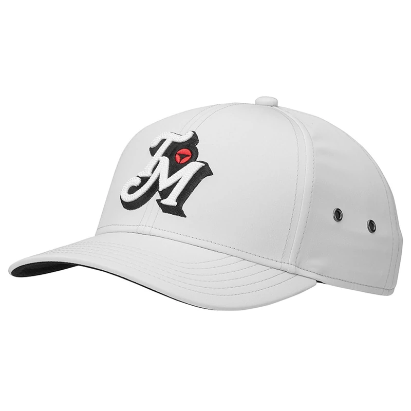 TaylorMade Men's Metal Eyelit Hat, Grey, One Size