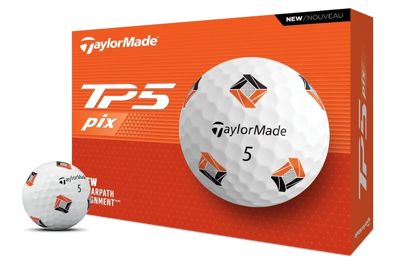 TaylorMade Golf 2024 TP5 PIX Golf Balls ONE Dozen