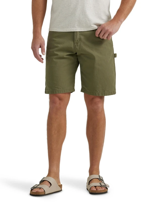 Wrangler Authentics Men's Loose Fit Carpenter Short, Burnt Olive, 42