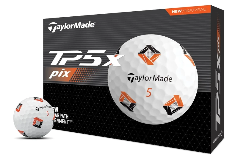 TaylorMade Golf 2024 TP5X PIX Golf Balls 1 dozen