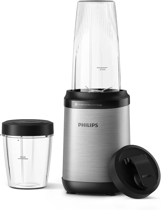 Philips 5000 Series Blender - 800W Power. ProBlend Plus Technology. Detachable Blades. Easy Clean. Elegant Compact Design. Large Tumbler and Small cup. Black (HR2765/00)