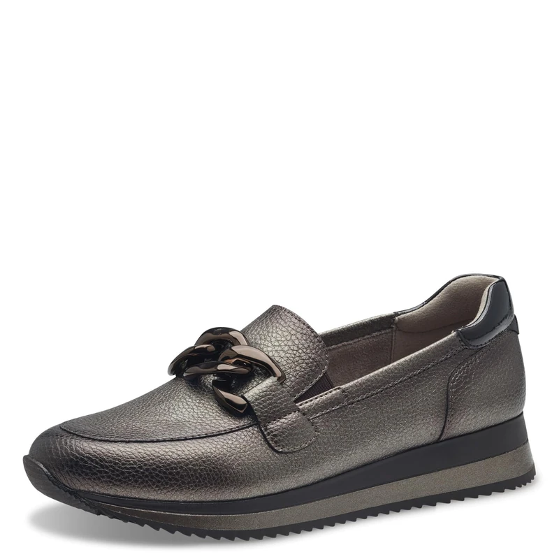 Jana Women’s Slip-On Sneakers Slip-On Vegan, Pewter, 6,5 UK