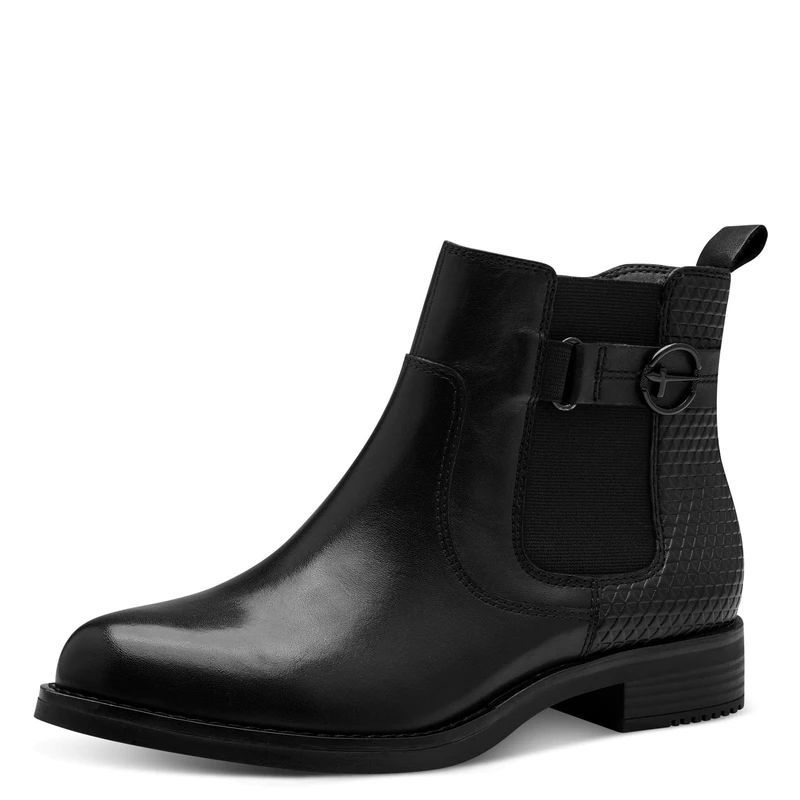 Tamaris Comfort Women’s Chelsea Boots with Zip Autumn , Black, 4 UK