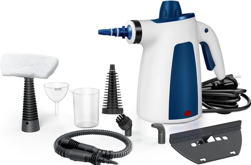 Steam Cleaner, HandHeld Steam Cleaners, Portable Steam Cleaning, Steam Cleaner Hand Held, Multi-Purpose Portable Steamer with 12 Accessory Kit for Sofa, Kitchen, Tile, Curtains, Carpets, Window