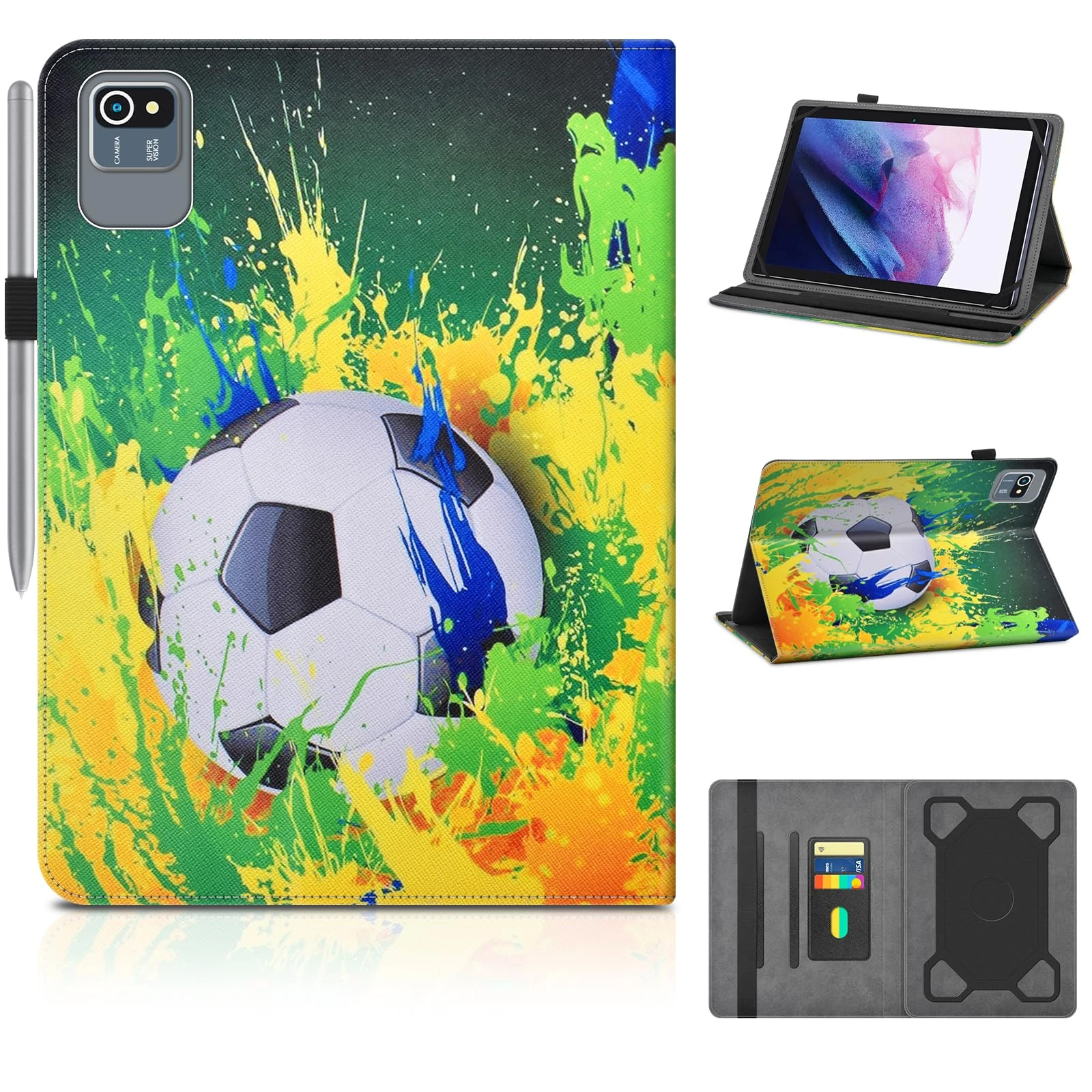 KATUMO Universal Case for 10 inch tablet, Case for Ckypad/MUISOO/TABWEE/Freeski/FLYCOAY/JVVQTB/Whitedeer Tablet 10", Portable Cover for TECLAST P30 / DOOGEE Tab A9 / A9 pro/Byxsb 10.1 inch