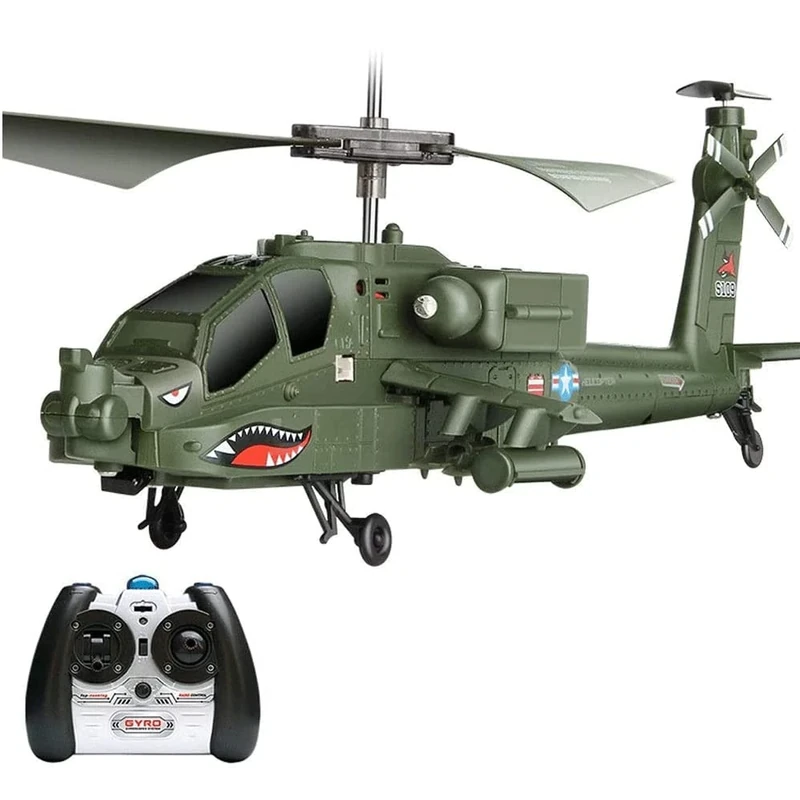 WOLWES 2.4GHz Dual-Motor RC Helicopter - Fighter Plane, Anti-Drop