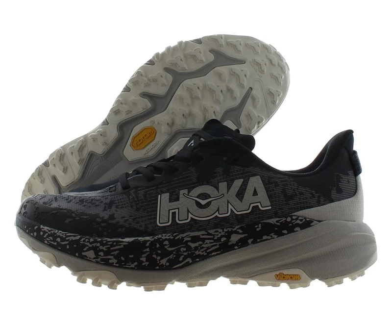 HOKA ONE ONE 1147791-BKSTR Speedgoat 6 Men Black/Stardust UK 7