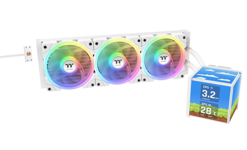 Thermaltake MINECUBE 360 Ultra | All-in-One | Liquid Cooler | Snow