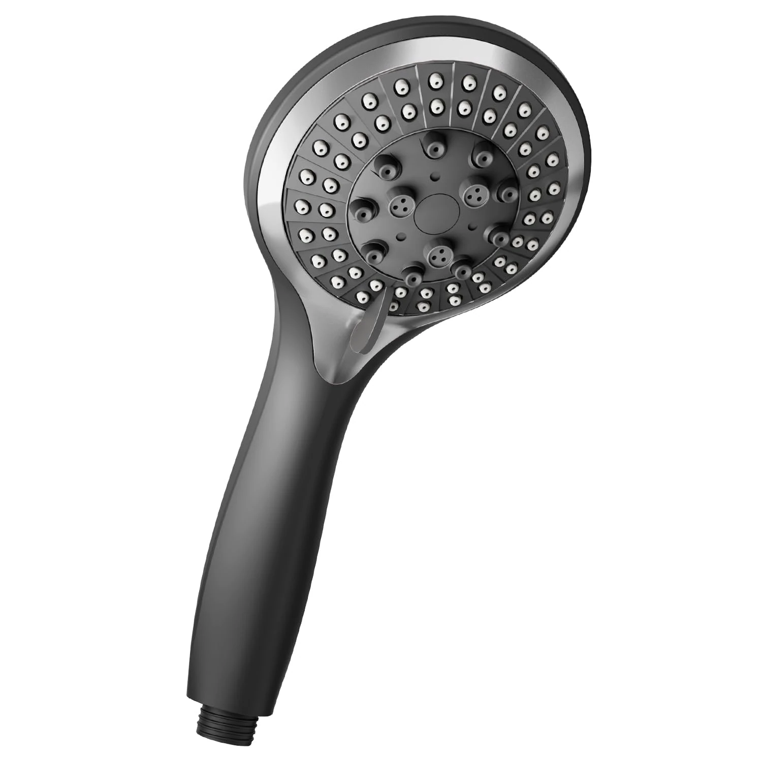 VEHHE Shower Head High Pressure with 5 Spray Modes(Without Hose), Black Shower Head with Unique Modern Style, for Home Gym Spa