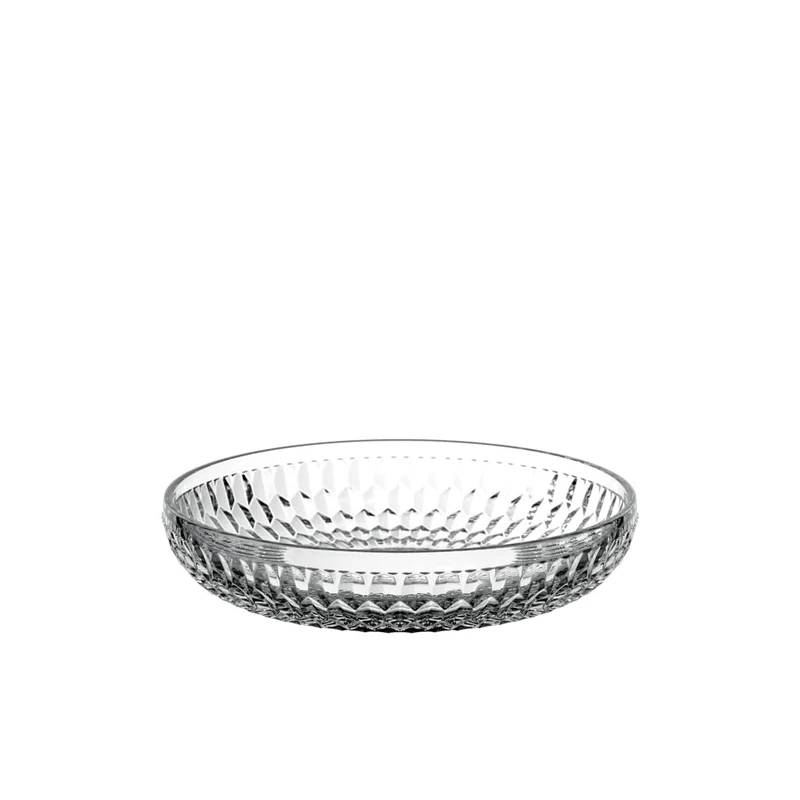 Villeroy & Boch - Boston Shallow Bowl, 24 cm Ø, Crystal Glass Bowl for Desserts, Fruit and Snacks, Dishwasher-Safe, Clear