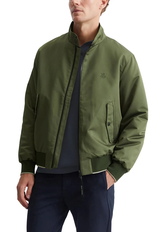 Marc O'Polo Men's Transition Jacket with Zip Sporty, 495, S