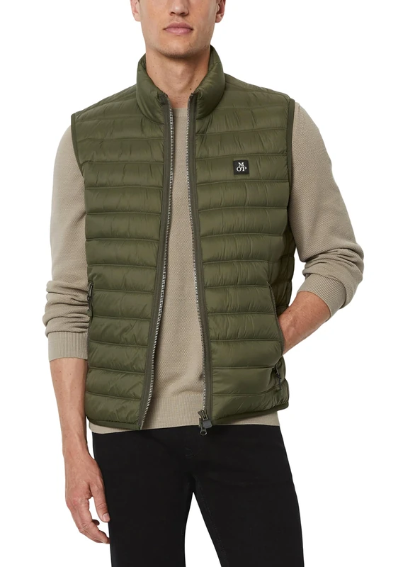 Marc O'Polo Men's Quilted Vest Lined Water-Repellent, 495, XXL