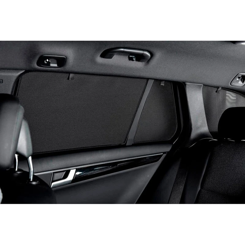 Set Car Shades (rear side doors) compatible with Toyota Sienna (XL30) 2011-2020 (2-pieces) Custom-Fit Sunshades for Cars