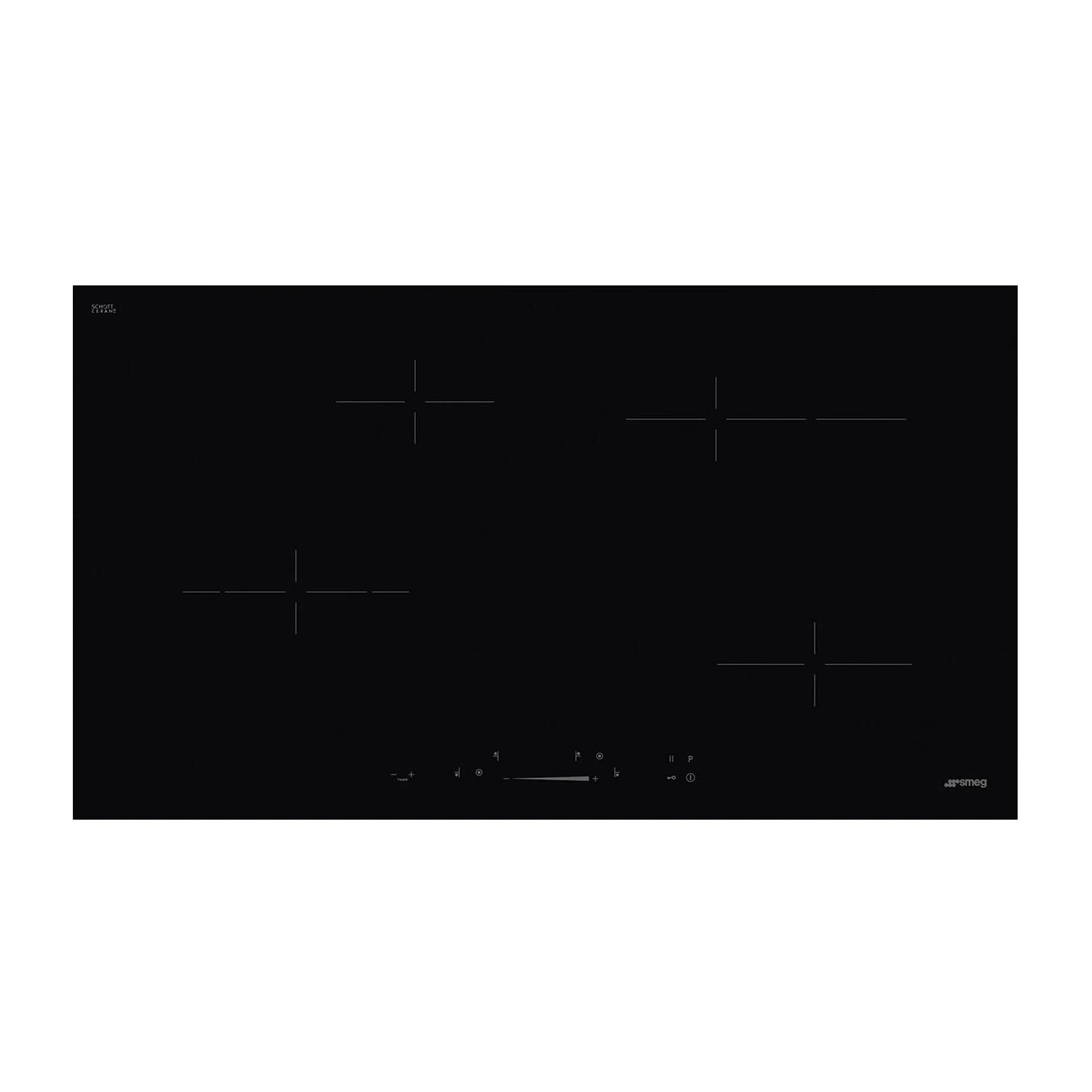 Electric ceramic hob with 4 heating zones from Smeg Universal - SE494EMTD