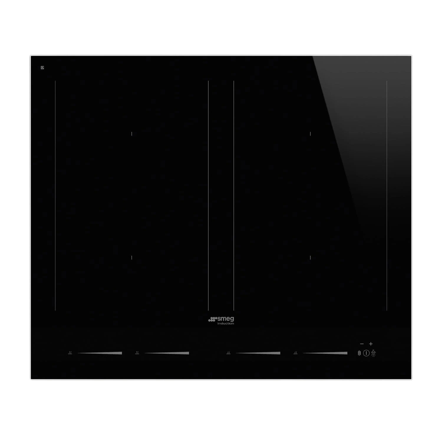 Induction hob with 4 heating zones from Smeg Linea - SIM1644D