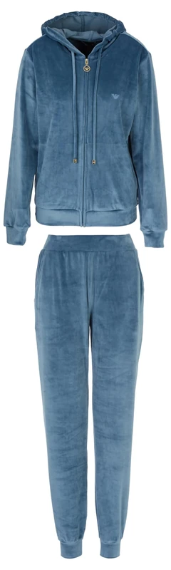 Emporio Armani Chenille Loungewear Tracksuit, Storm, XS