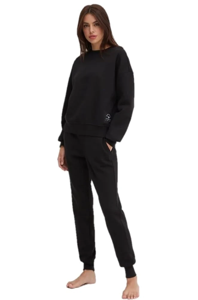 Emporio Armani Iconic Terry Loungewear Tracksuit, Black, XL